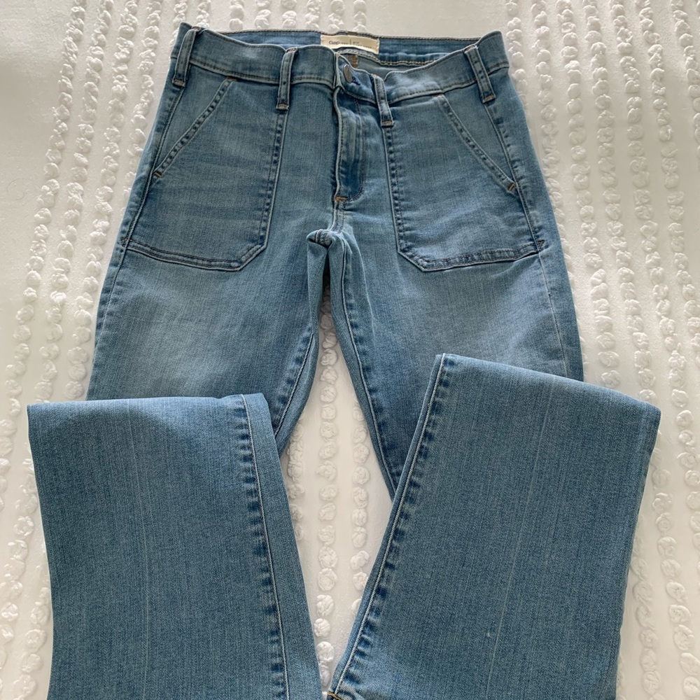Gap 1969 Baby Bootcut Light-wash Jeans Size 27 Petite